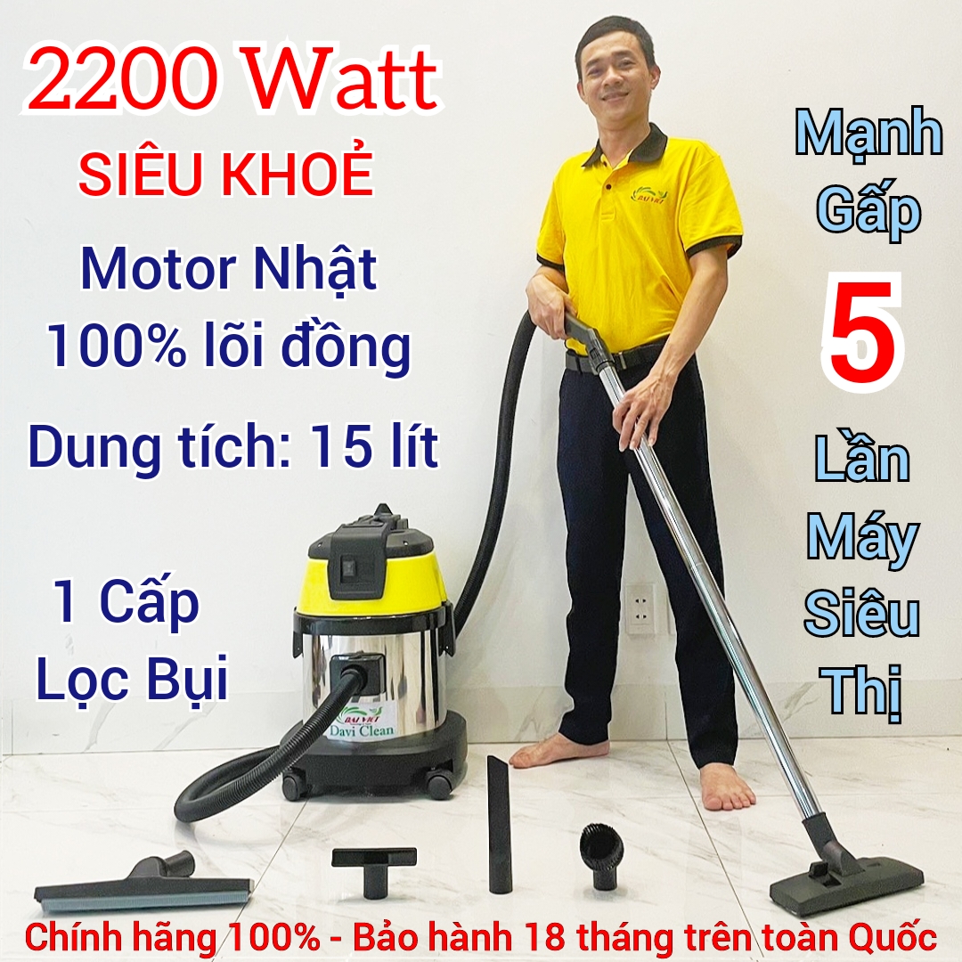 Máy hút bụi Davi Clean DV1-15JP giảm giá