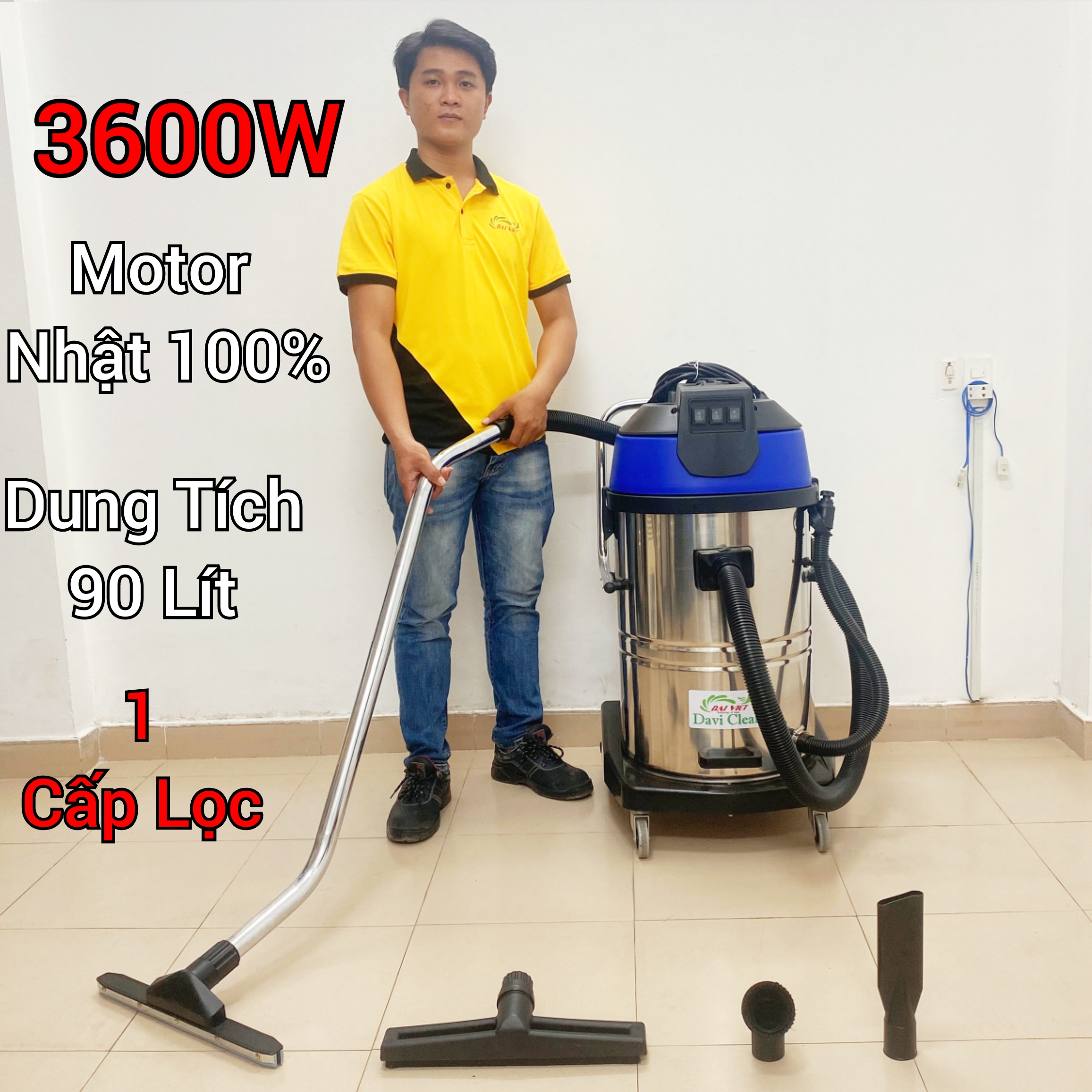 Máy hút bụi 90 lít giảm giá